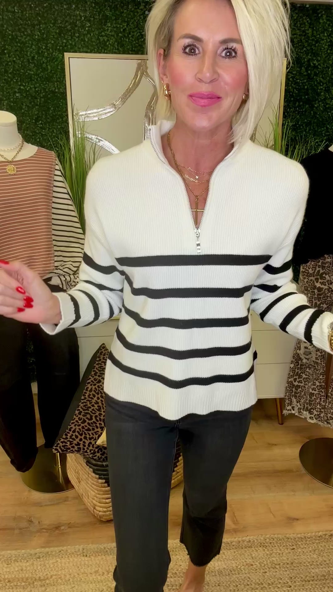 Brisk walk stripe sweater