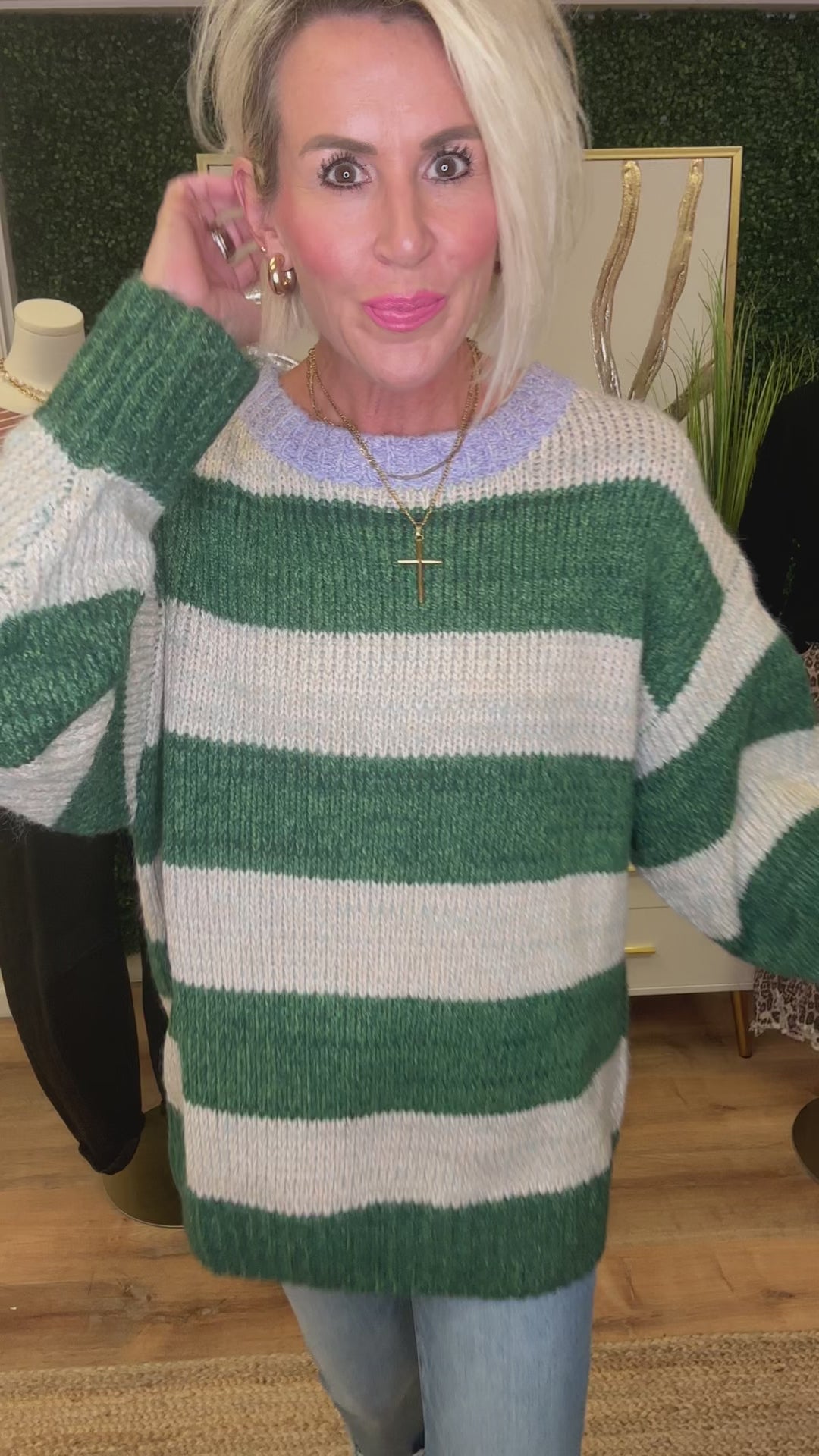 Dreaming in the pines sweater