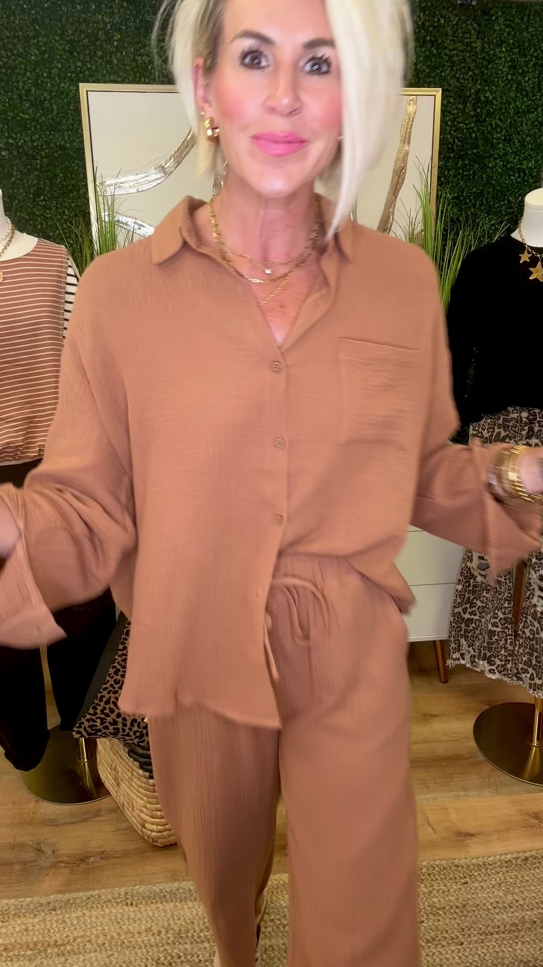 Midnight ease set camel