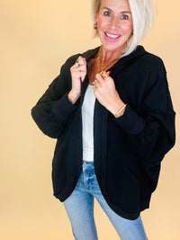 The janely hoodie cardigan