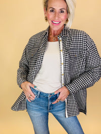 Checkmate chic button top