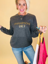 Champagne diet sweatshirt