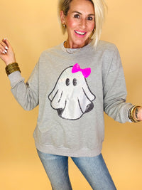 Gigi ghost metallic pullover
