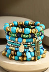 Turquoise mixed bead bracelet