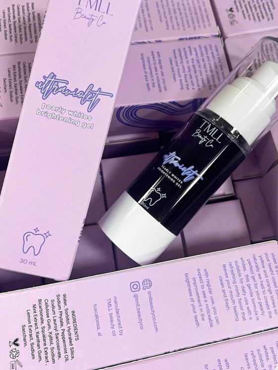 Ultraviolet pearly white teeth whitening gel
