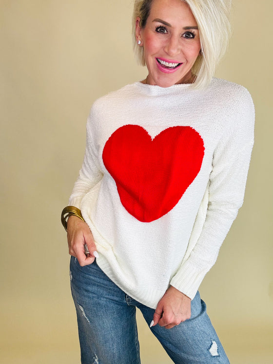 Happy heart sweater