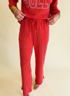 Christmas ribbed pj sets