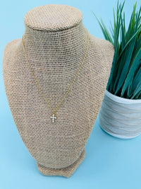 The joy cross necklace/ 2 colors