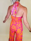 Sunset sizzle halter jumpsuit