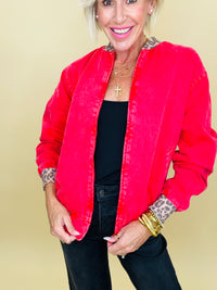 Red dirt road bomber jacket