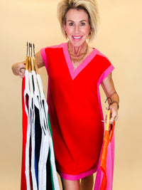 Spring fling colorblock dress