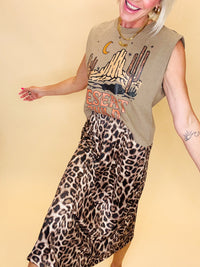 The kyleigh cheetah skirt