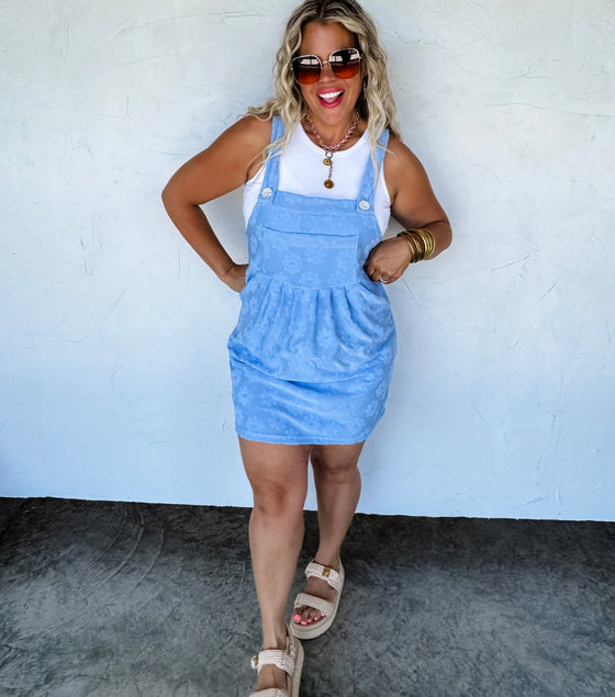 Preorder Eta 6/1- sunshine and daisies overall dress