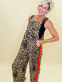 Wild track leopard jumpsuit