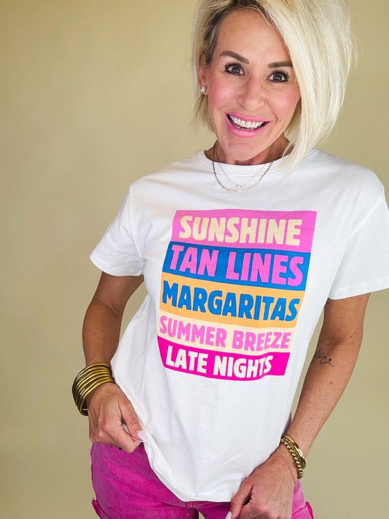 Summer favorites tee