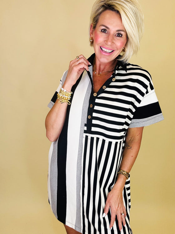 The kenley stripe dress