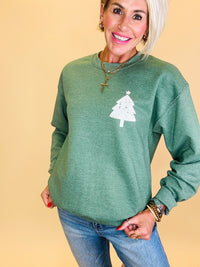 Christmas tree pocket sweatshirt