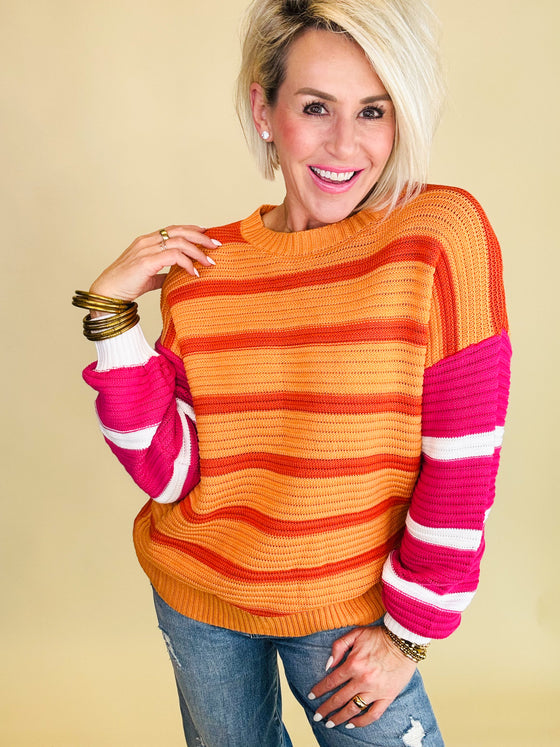 Sweet kiss stripe sweater