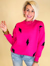 The Gabriella lighting bolt top pink