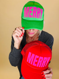 Merry trucker hat