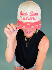 Jesus saves I spend trucker hat
