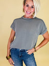 Sunny side ribbed tee