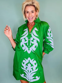 Savannah blooms dress green