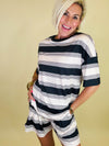 Saltwater breeze stripe set