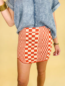  The Bronte checkered skirt