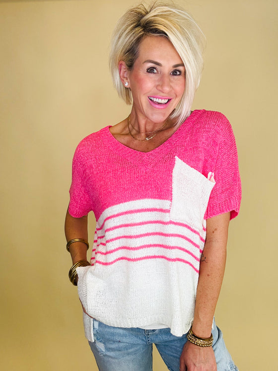 The Jocelyn top pink