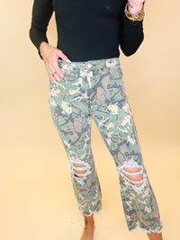 Camo Kreek cropped denim