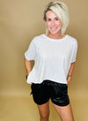 Made to shine metallic shorts