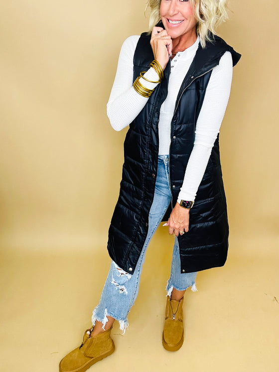 The Vail Long Puffer Vest