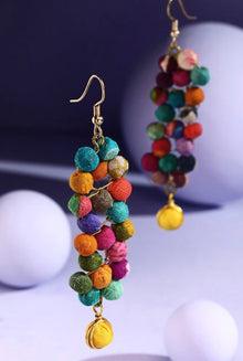  Layered drop earrings