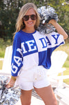 Preorder eta 7/25- huddle up color block top
