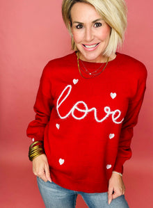  Love without limits tinsel sweater