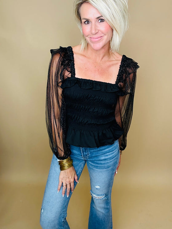 The Delaynie Smocked Top