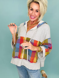 Autumn patchwork party hoodie