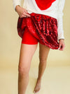 Feel the fire sequin skort