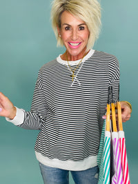 Party picks stripe top/ 4 colors