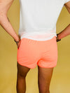 Solid Neon Coral Everyday Shorts