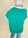 Pretty in green slinky top