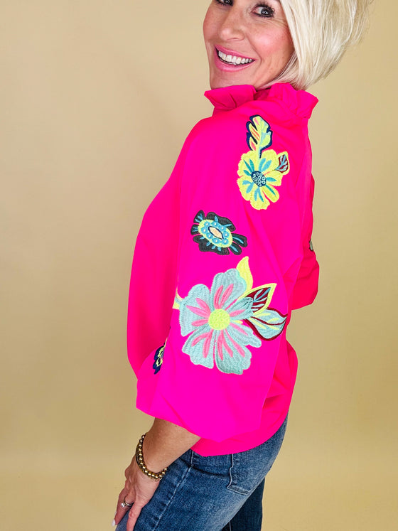 Pina colada and palms top