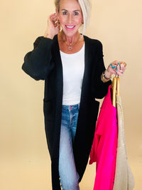 Merry moments duster cardigan