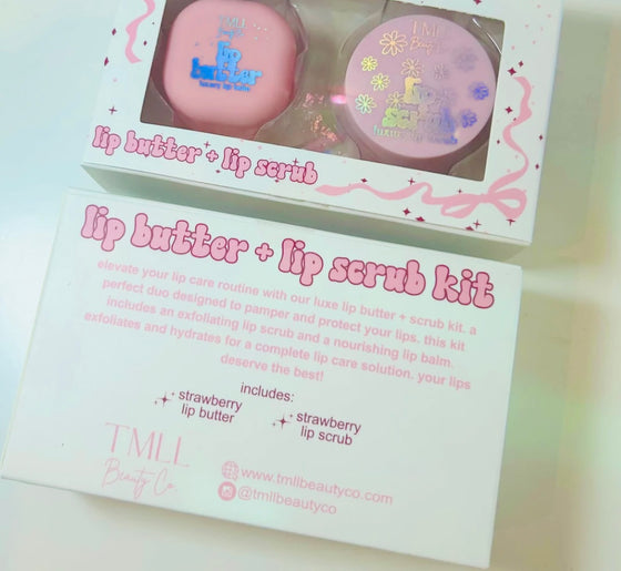 Strawberry lip butter & scrub kit