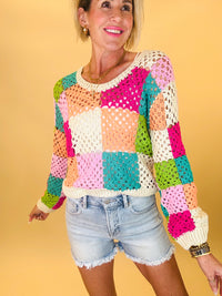 Confetti coast crochet top