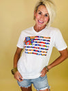 Floral freedom tee