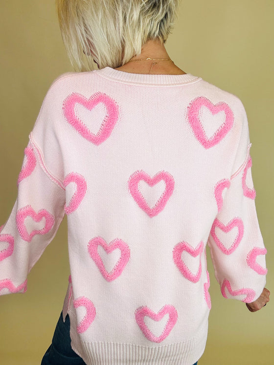 Happy in hearts sweater