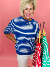 The boardwalk babe stripe top/ 3 colors