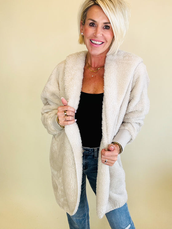 The Favorite Fall Fuzzy jacket